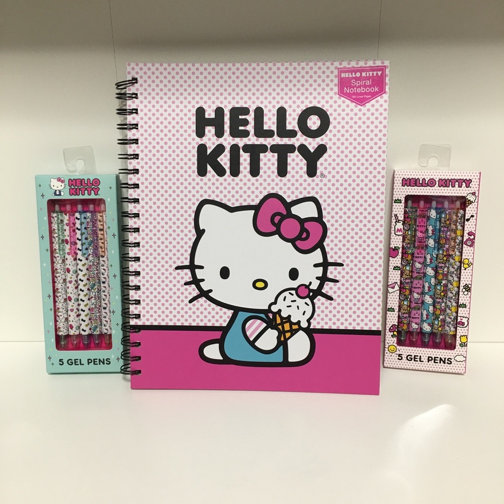 Hello Kitty Notebook and Pens Bundle New